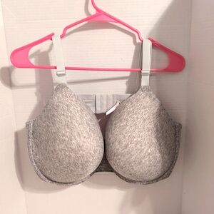NWOT Victoria's Secret PINK 44DDD Wear Everywhere T-Shirt Lightly Lined Bra Gray